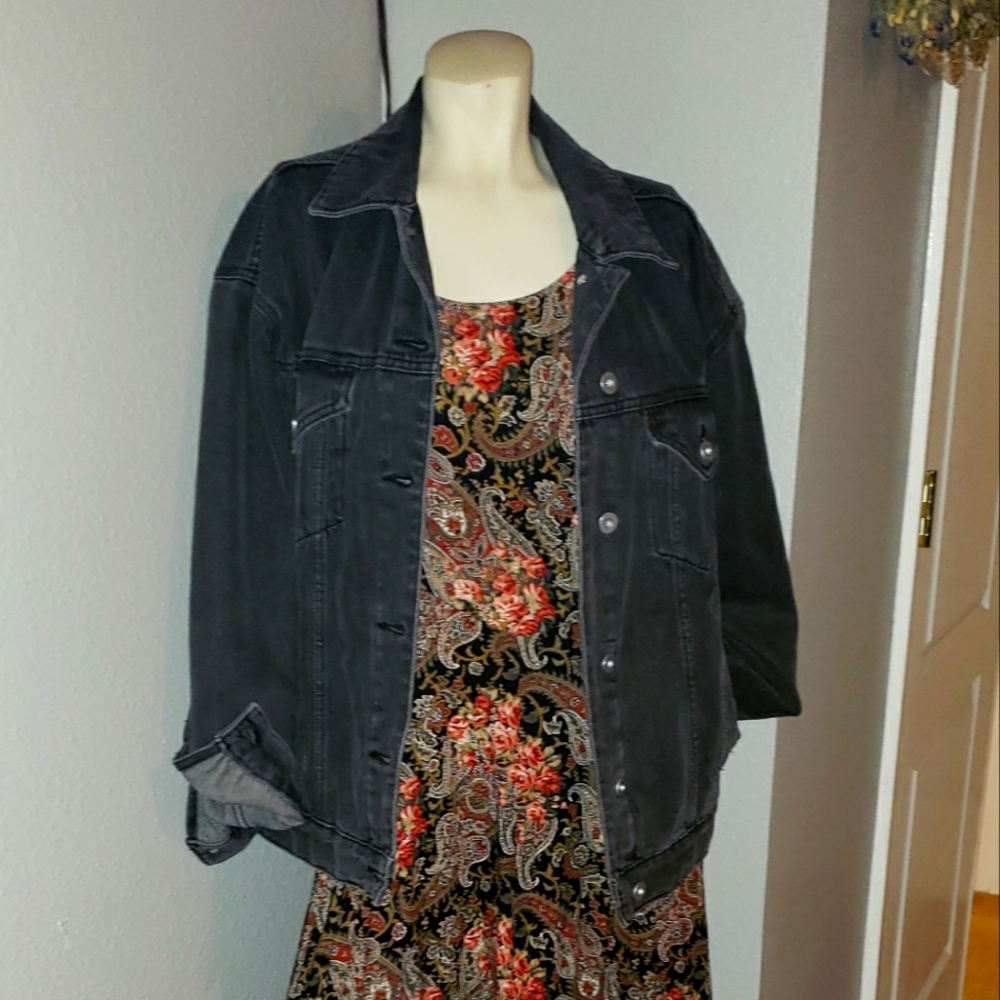 Black jean jacket